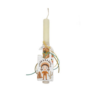 Λαμπάδα με διακοσμητικό Ινδιάνο