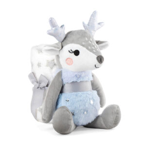 Ελαφάκι γαλάζιο με βρεφική κουβέρτα