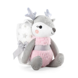 Ελαφάκι ροζ με βρεφική κουβέρτα