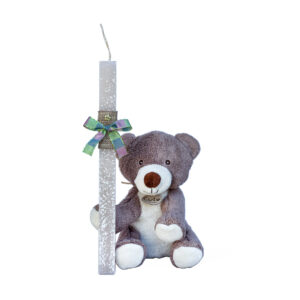 Λαμπάδα με λούτρινο αρκουδάκι